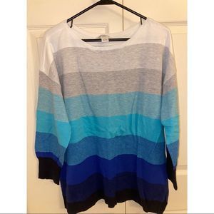 Women’s Low-High 3/4 Sleeve Sweater